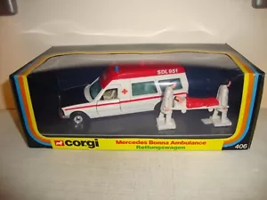 Ambulancia CORGI 406 MERCEDES BONNA 'SDL 951' EXPORTACIÓN - EXCELENTE en CAJA ORIGINAL - Imagen 1 de 11