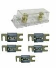 IMC Audio ANL Fuse Holder w/ (5) 500 Amp Gold Wafer Fuse Fits 0/2/4 Gauge Wire