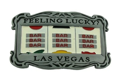 FEELGLUCK LAS VEGAS игровой автомат ремень пряжка игрок казино новый мужчин женщин - Изображение 1 из 4
