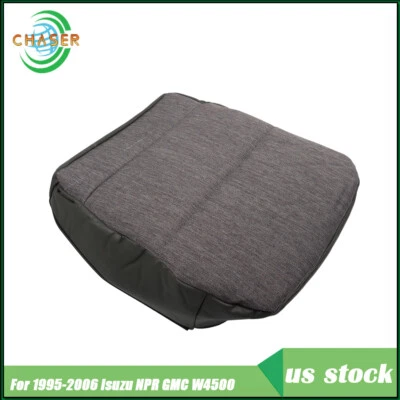 For  GMC Isuzu NPR NRR NQR 1995-06 New Front Driver Seat Bottom Cover Steel Gray Foto 1 de 4