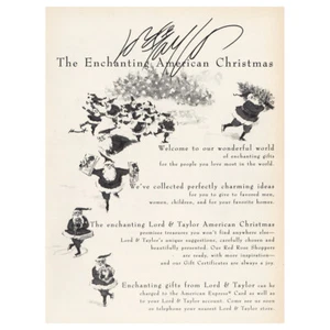 1983 Lord & Taylor: Enchanting American Christmas Vintage Print Ad - Picture 1 of 1