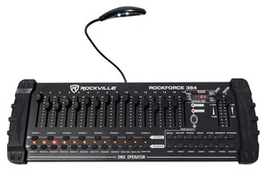 Rockville ROCKFORCE 384 Channel Light/Fog DMX Lighting Controller + MIDI Control