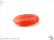 Jet Red Aventurine Worry Stone Irish Carved India Handcrafted A