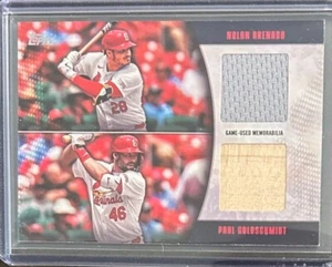 2025 Topps Series 1 -Dual Relic  #MLMDR-ARG Paul Goldschmidt, Nolan Arenado /99! - Picture 1 of 2