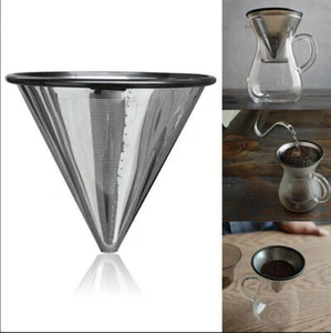 Kaffee Dauerfilter Kaffeefilter Permanentfilter Goldfilter Metallsieb Edelstahl - Bild 1 von 4