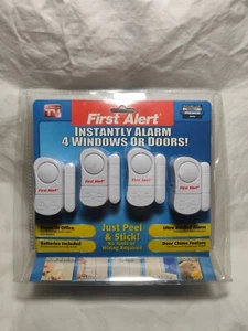 4 Pack First Alert Premium Window/Door Alarm Systems Peel & Stick - Picture 1 of 2