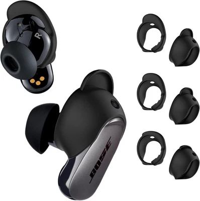 3 Pairs Ear Tips for Bose QuietComfort Earbuds II & Ultra - Anti-Slip Silicone - Image 1 of 4