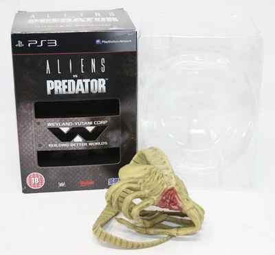 Aliens vs Predator Hunter Edition PS3 Box & Facehugger Figure ONLY Missing Game! - Image 1 of 4