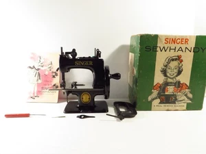 Vintage 1950s Singer Sewhandy Model 20 Sewing Machine w/ Clamp, Manual, Orig Box - Picture 1 of 12