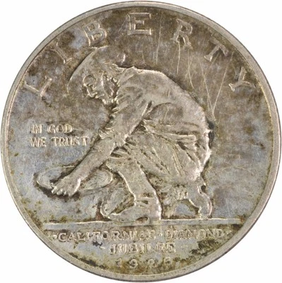 California Commemorative Silver Half Dollar 1925-S AU Uncertified #127 - Image 1 of 2