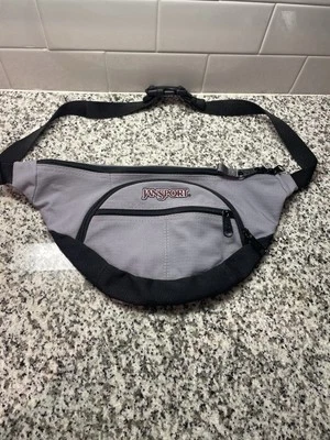 Paquete de cintura gris ajustable JanSport - Riñonera de cadera - Equipo de viaje y senderismo Foto 1 de 4
