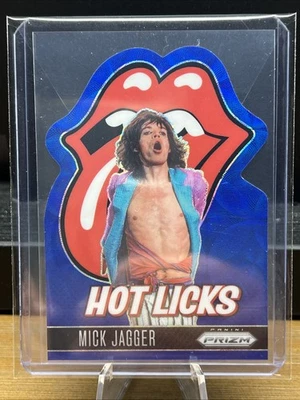 #'ed/75 MICK JAGGER 2025 Panini Prizm The Rolling Stones Hot Licks Die Cut 3 - Image 1 of 4