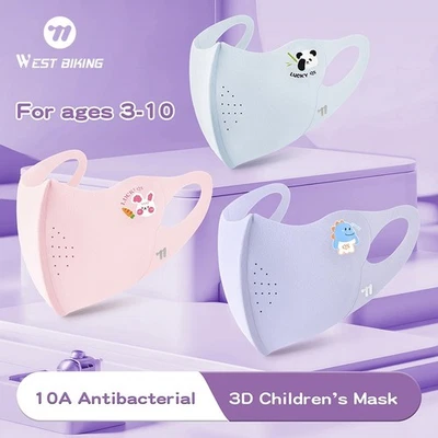 WEST BIKING Kids Winter Cycling Mask Warm Windproof Children's Sports Face Mask - Image 1 of 4