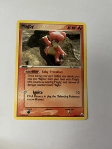 Juego de cartas coleccionables Pokémon Magby 2006 EX Legend Maker 58/92 regular común casi nuevo - Imagen 1 de 2