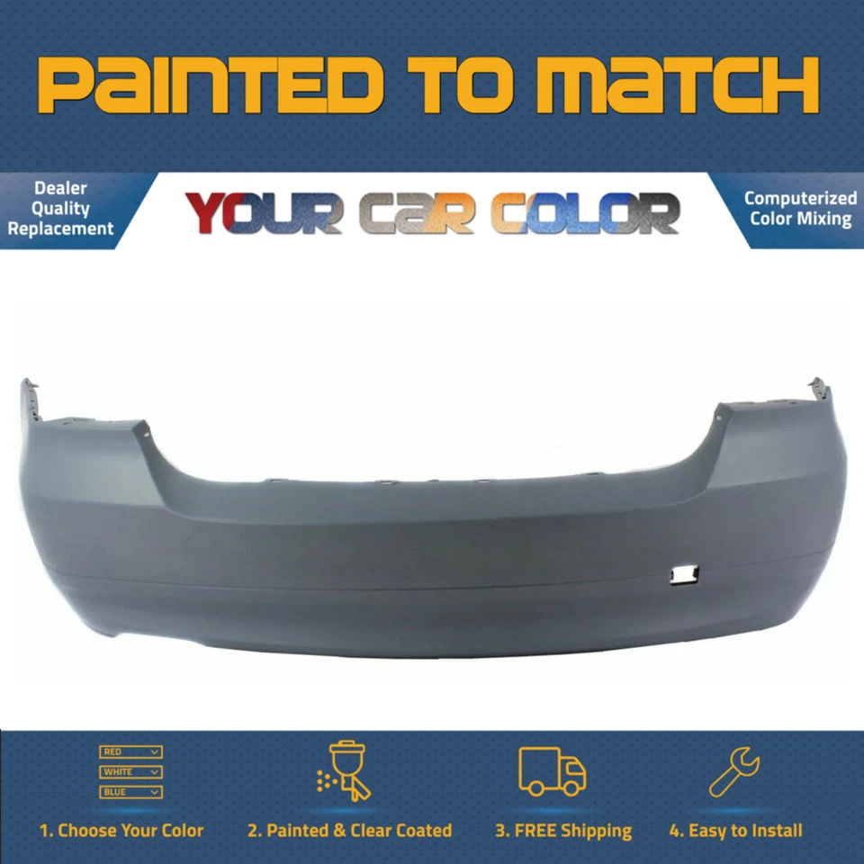 For 2006-2008 BMW Sedan 328i 325i 330i E90 Rear Bumper Painted to Match — 第 1/1 张图片