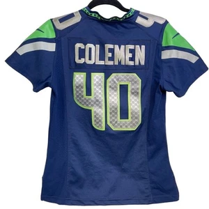 NFL Nike On Field Seattle Seahawks Jersey Large Kids 40 Coleman Football - Picture 1 of 9