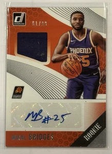2018-19 Donruss Mikal Bridges Rookie Patch AUTO RPA /99 PLAYER WORN PATCH - Picture 1 of 2
