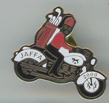Hat or Lapel Pin Shriners 2000 JAFFA Motorcycle Golf Clubs Black Red White D-3