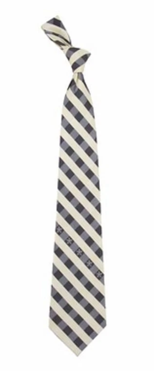 NEW Vanderbilt Check Poly Necktie - Image 1 of 1