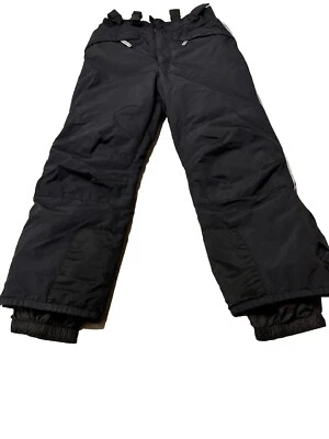Cabelas Waterproof Insulated SnowPants Mens M Black Pants Thinsulate Scotchlite - Image 1 of 4
