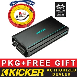 AMPLIFICADOR KICKER 48KMA600.6 BARCO/MARINO PAQUETE DE AUDIO CLASE D 6 CANALES + KIT DE 4 AWG - Imagen 1 de 5