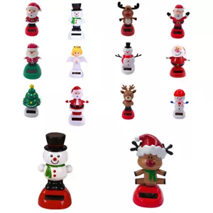 Variety Solar Powered Dancing Swinging Animated Bobble Dancer Toy Car Xmas Decor - Picture 1 of 12