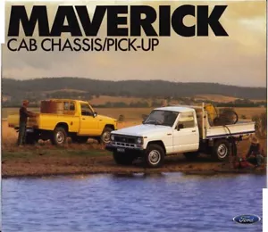 1988 FORD MAVERICK CAB/CHASSIS PICK-UP Australian 6p Brochure NISSAN Y60 PATROL - Picture 1 of 3