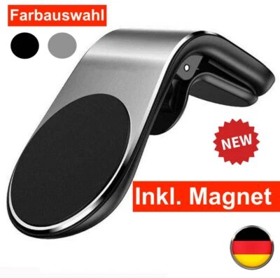 MARKENLOS Handyhalterung Auto Lüftungsgitter Magnet Universal Smartphone KFZ Halter ALU