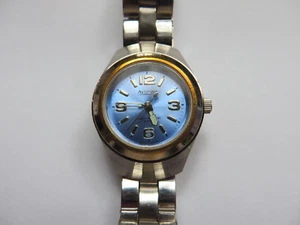 Aviatime blaue Damen Quarzuhr mit Edelstahlarmband, 3ATM WR, Japan - Bild 1 von 12