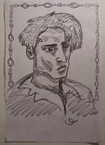 Dessin  PORTRAIT ESQUISSE Crayon Portrait Homme