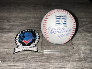 Juan Marichal Signed Rawlings Official Hall Of Fame Baseball HOF 1983 Beckett - Picture 1 of 2