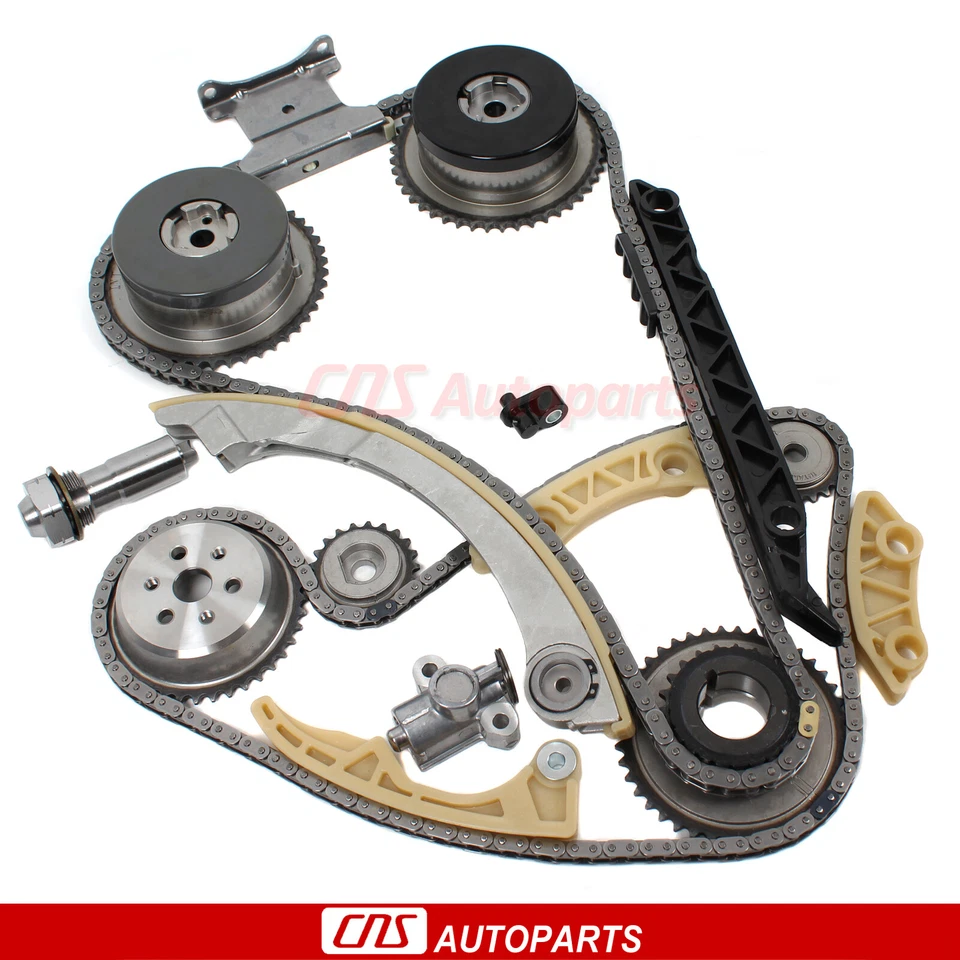 Timing Chain Kit w/ VVT Gears Fits 06-12 Chevrolet Pontiac Saturn 2.0L 2.4L DOHC Foto 1 de 4