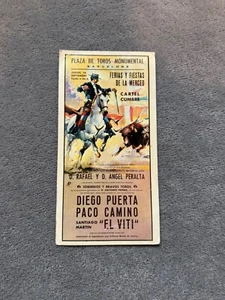 Plaza de Toros Plakat Stierkampf 1964, Barcelona Spanien Postkarte - Bild 1 von 4