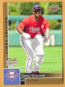 GREG GOLSON PHILADELPHIA PHILLIES #224 - UPPER DECK FIRST EDITION NM-MT 2009 - Picture 1 of 2