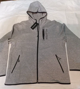 Sudadera con capucha y cremallera completa Peloton On the Go sudadera pesada gris talla L venta al por menor $108 - Imagen 1 de 8