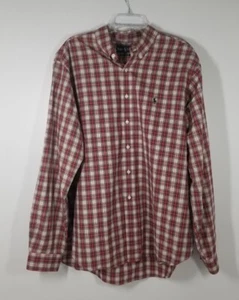 Ralph Lauren Classic Fit Red Green Plaid Button Up Long Sleeve Shirt XXL Men 2XL - Picture 1 of 4