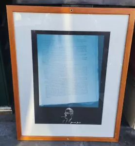 Vintage James Joyce The Mongrel Imagery Text Page Poster Print Framed Writer - Picture 1 of 3