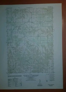 Mapa topográfico del ejército de 1940 catarata Wisconsin 2872 III SE - Imagen 1 de 5