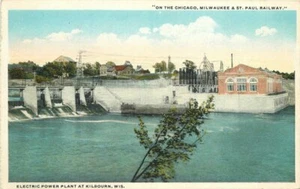 Chicago Milwaukee St Paul Railroad 1920s Kilbourne Wisconsin Central Eléctrica 10767 - Imagen 1 de 2