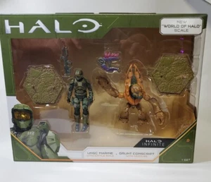 Halo Infinite UNSC Marine and Grunt Conscript World of Halo Figures (NEW) - Picture 1 of 3
