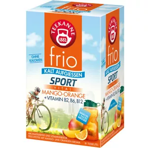 Teekanne frio Sport Vital Mango Orange aromatisierter Früchtetee 45g - Bild 1 von 1