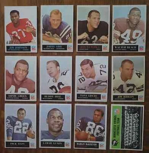 1964-67 Philadelphia Football lot 81 Cards Tarkenton Jurgensen Wood Johnson - Picture 1 of 6