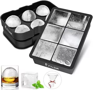 2X Pack Eiswürfel aus Silikon XXL Eiswürfelform Eiswürfelbereiter Ice Cube Tray - Bild 1 von 9