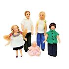 Dollhouse Modern Summer Family Miniature Porcelain People Figures Set of 5