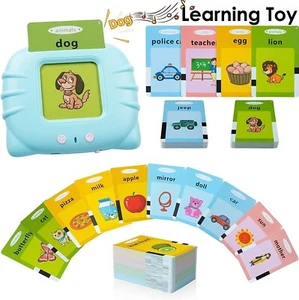Talking Flash Cards For Toddlers Preschool Words Learning Cards Toy Kids Gifts - Picture 1 of 18