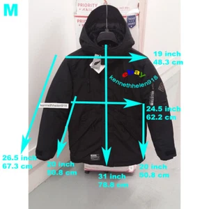 HOLLISTER SKI DOWN JACKET COAT BLACK MENS SIZE MEDIUM - Picture 1 of 12