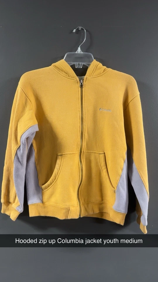 Chaqueta con Capucha Columbia Cremallera Juvenil Mediana Usada Buen Estado Foto 1 de 1