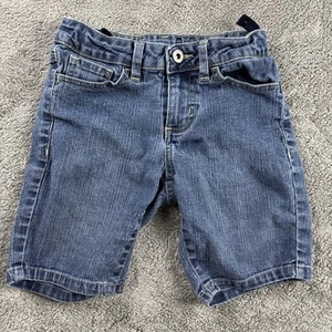 Faded Glory Girl Shorts size 7 Denim Jean Shorts Adjustable Waist - Picture 1 of 14