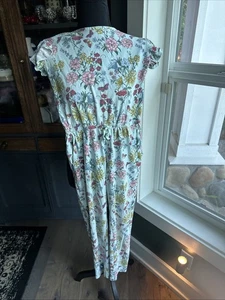 Girls Tea Brand Size 12 Romper With Pockets And Criss Cross Back Floral Soft - Picture 1 of 5