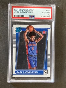 2021 Donruss Optic #161 Cade Cunningham RC PSA 10 - Foto 1 di 2